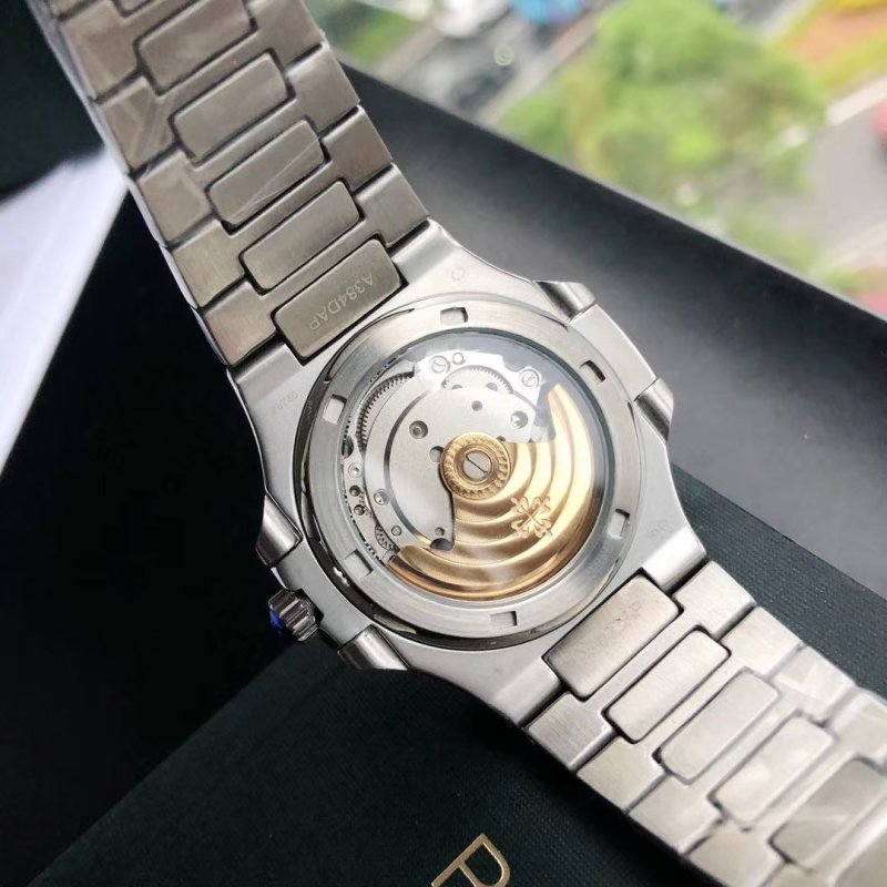 Patek Philippe Nautilus Silver Steel Watch view