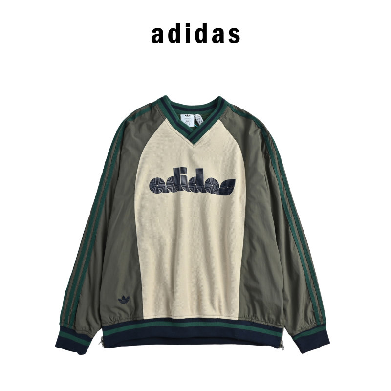 Adidas Colorblock Hoodie Navy White view