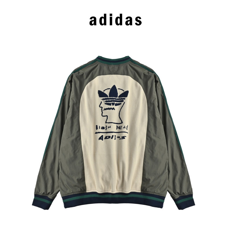 Adidas Colorblock Hoodie Navy White view