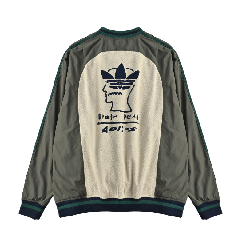 Adidas Colorblock Hoodie Navy White view