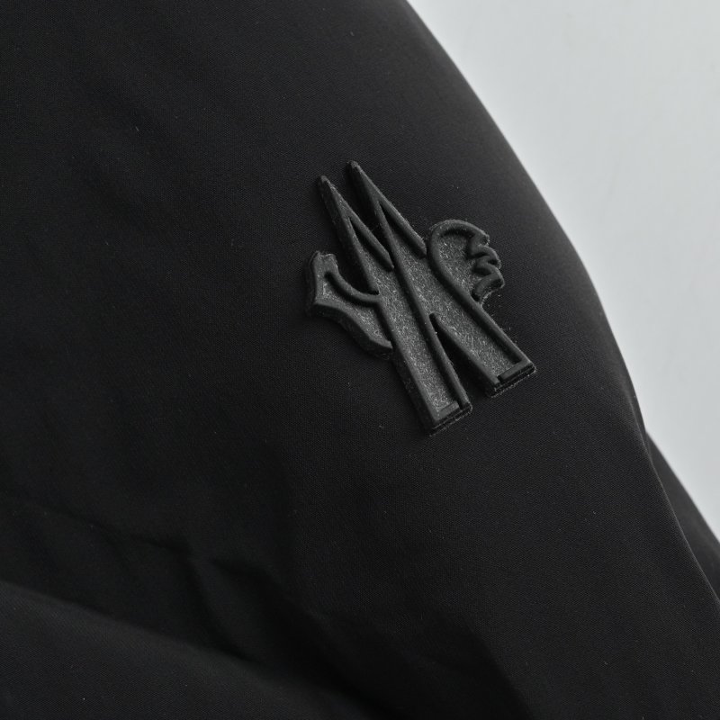 Black Puffer Down Jacket with Hood view