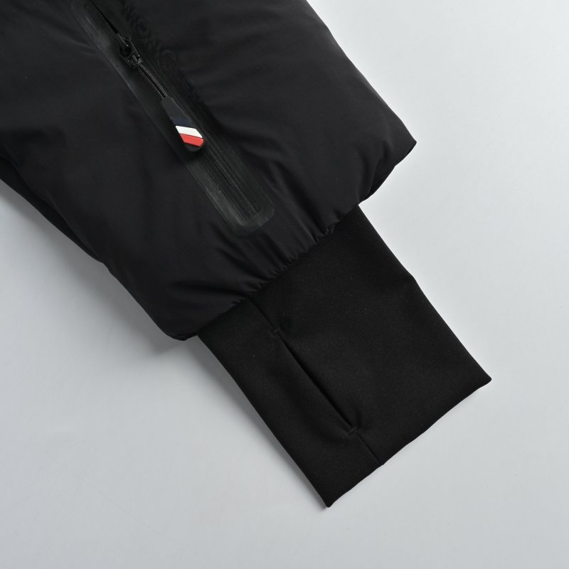 Black Puffer Down Jacket with Hood view
