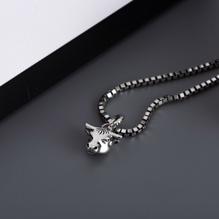 Gucci Bull Head Silver Pendant Necklace view 7