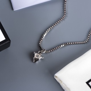 Gucci Bull Head Silver Pendant Necklace view 9