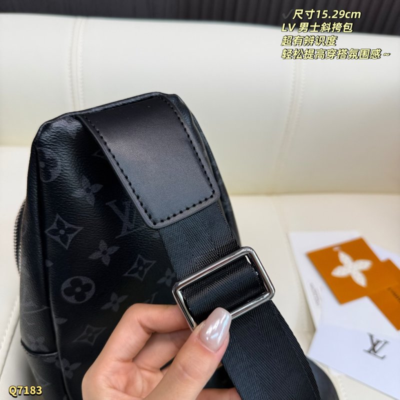 Louis Vuitton Monogram Black Leather Crossbody Bag view