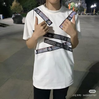 Dsquared2 White Logo Tape T-Shirt view 5
