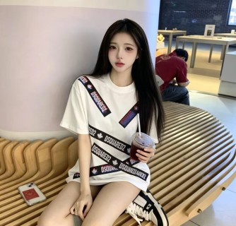 Dsquared2 White Logo Tape T-Shirt view 6