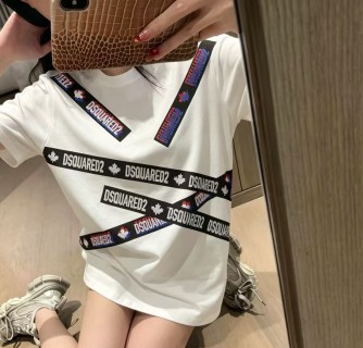 Dsquared2 White Logo Tape T-Shirt view 8