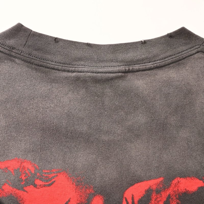 Oversized Graphic Print Short Sleeve T-Shirt Black view