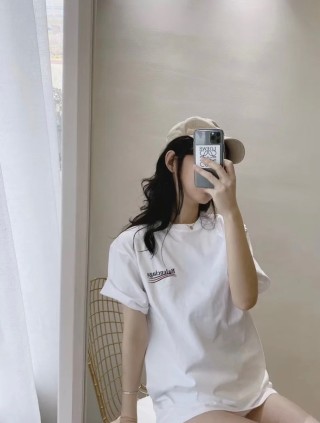 Balenciaga Reversed Logo White T-Shirt view 2
