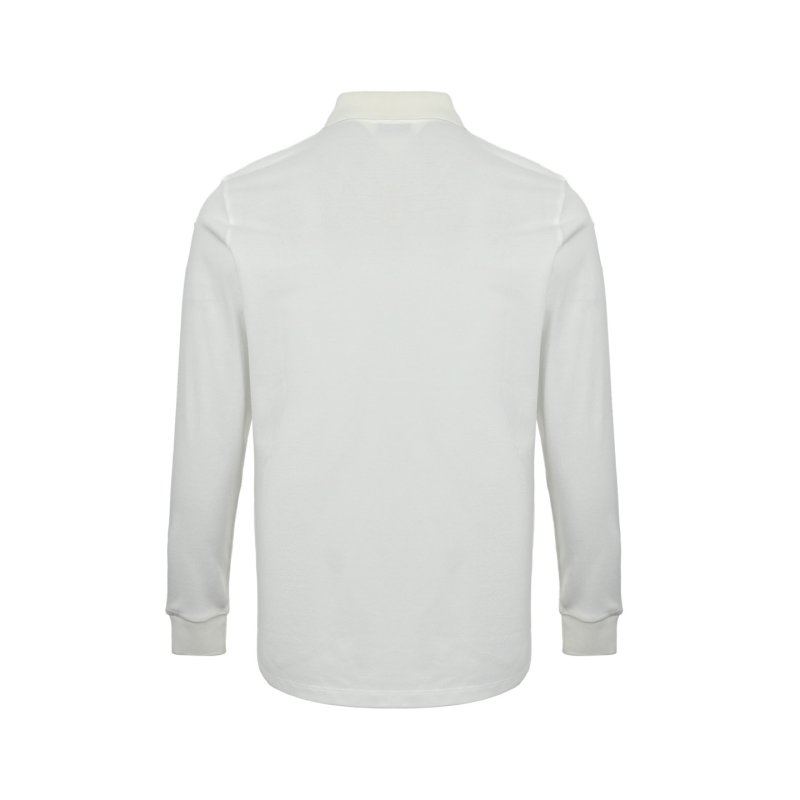 Miu Miu White Long-Sleeve Polo Shirt view