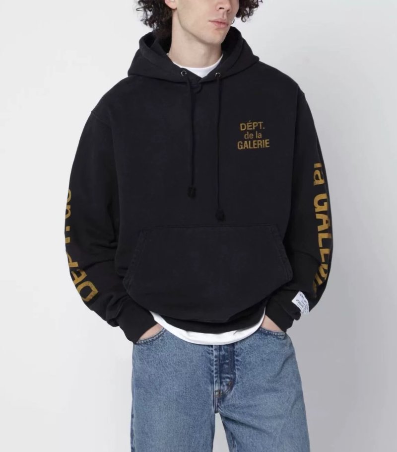 Gallery Dept Black Dept Galerie Logo Hoodie view