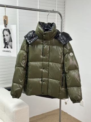 Moncler Olive & Black Puffer Down Jacket