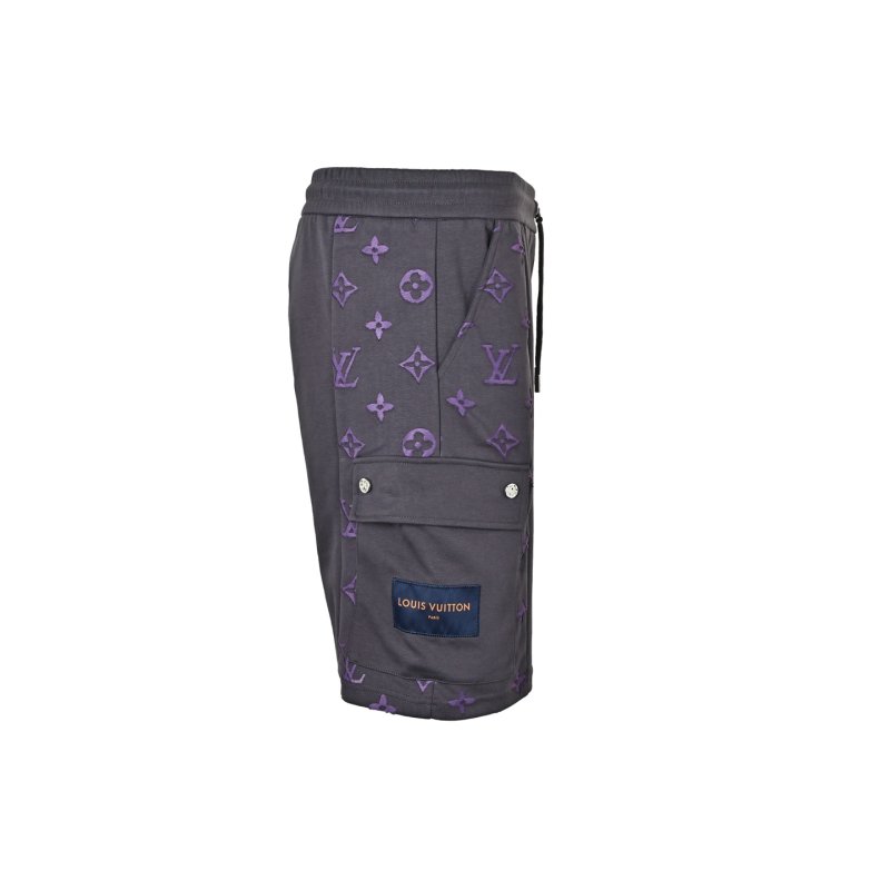 Louis Vuitton Monogram Shorts Black Purple view
