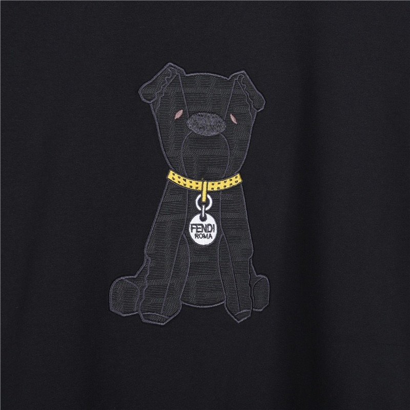 Gucci Monogram Dog Print Navy T-Shirt view