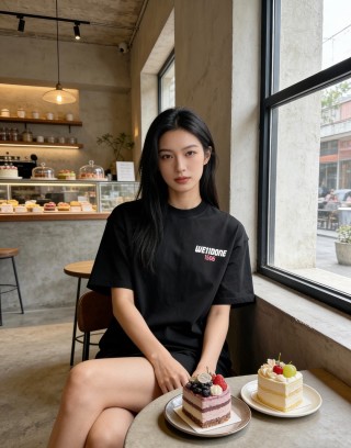 WetDone Black Short Sleeve T-Shirt view 5