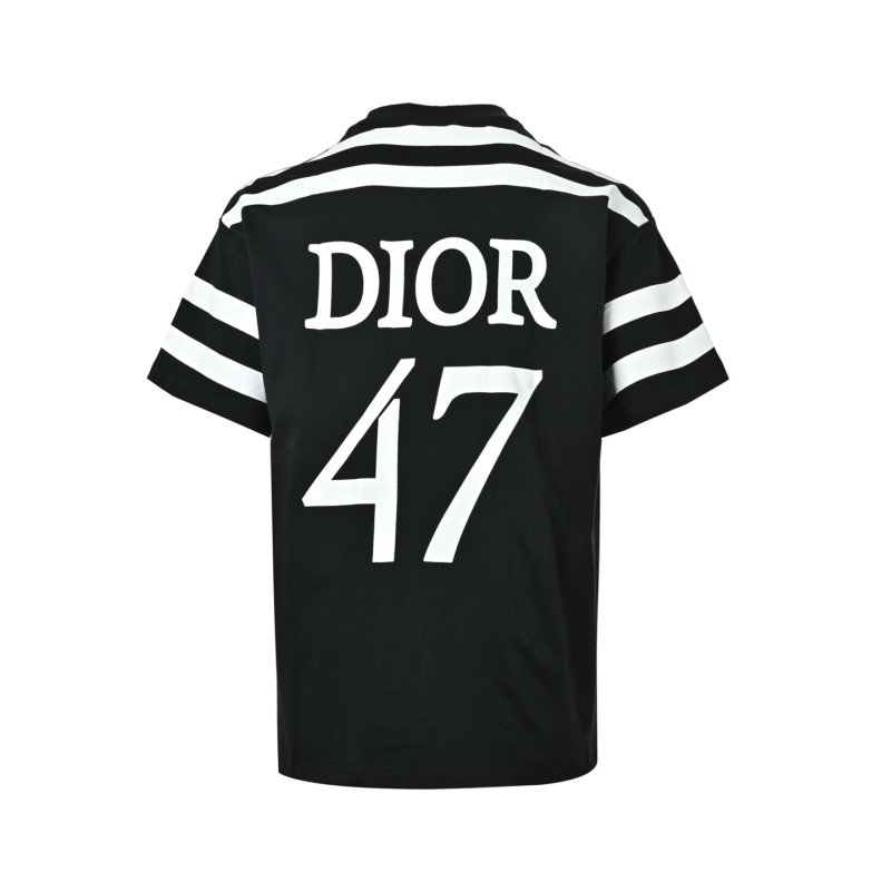 Dior Black Striped Short Sleeve T-Shirt view