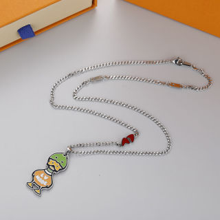 Louis Vuitton Duck Pendant Necklace - Green/Orange view 2