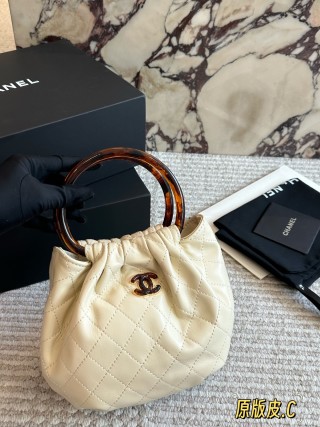 Chanel 26C Suede Bucket Bag Pink view 6