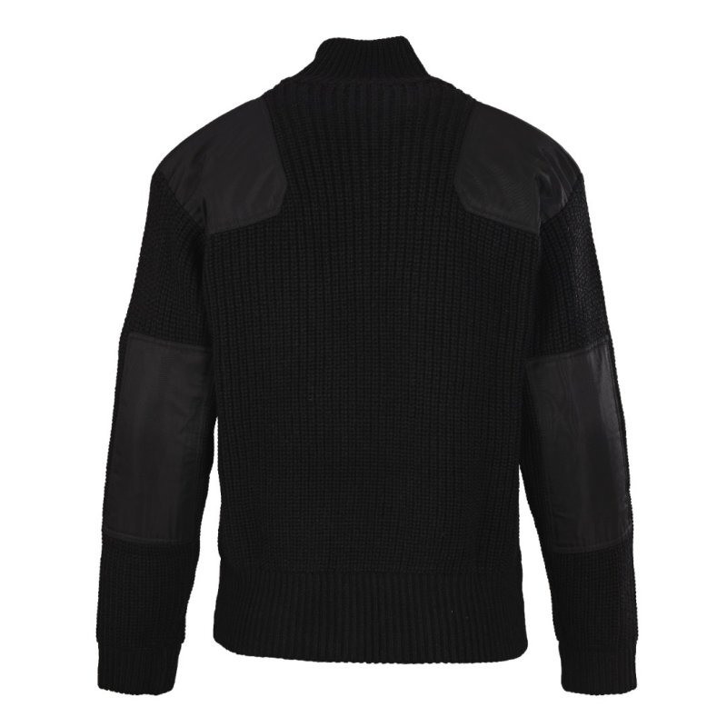 Prada Black Hybrid Knit Zip Jacket view