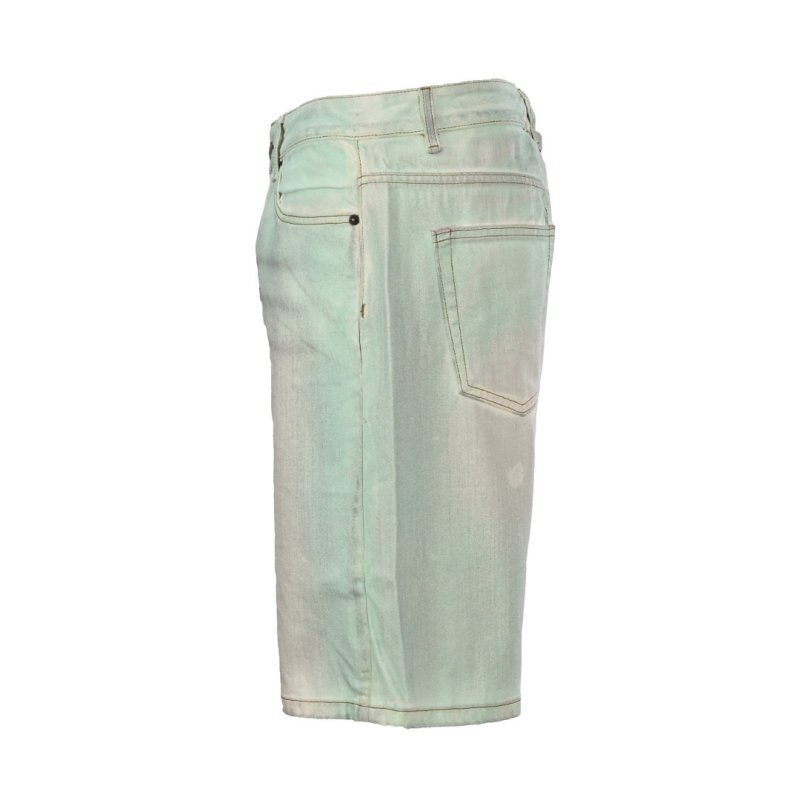 Essentials Women's Mint Green Denim Shorts view