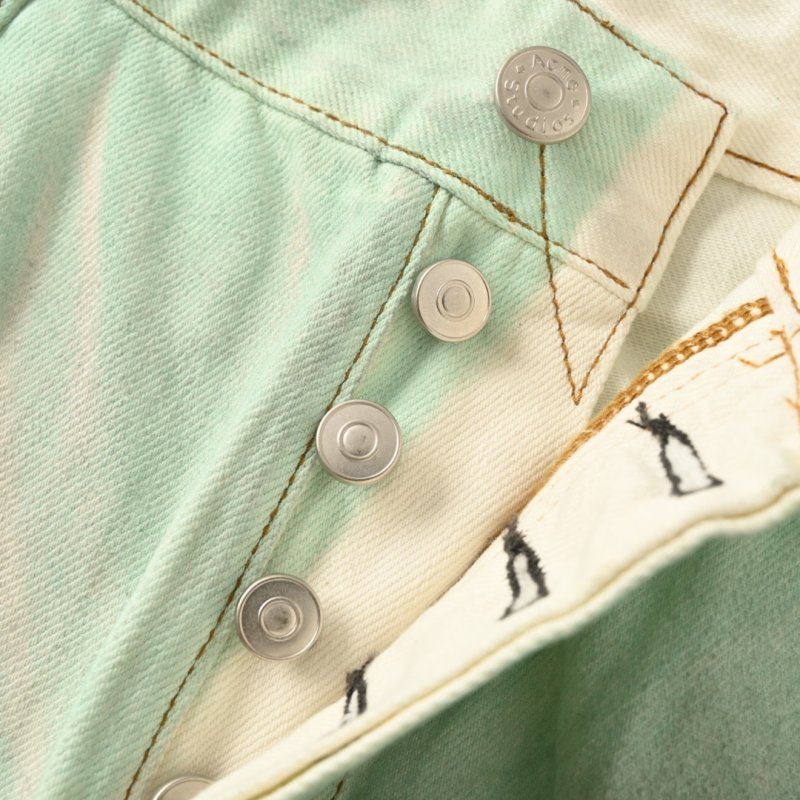 Essentials Women's Mint Green Denim Shorts view