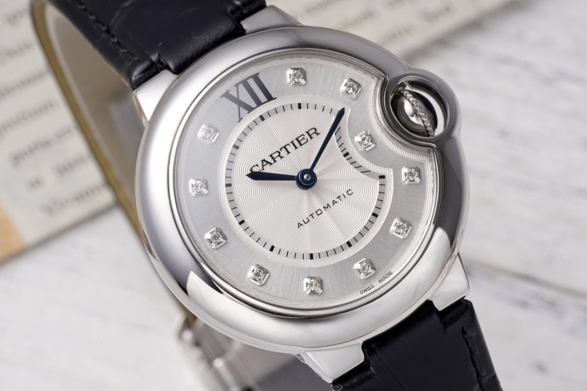 Cartier Ballon Bleu 33mm White Dial Automatic Watch view