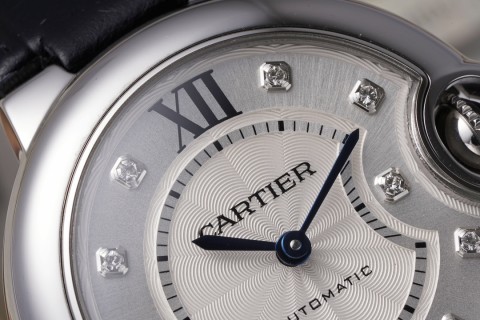 Cartier Ballon Bleu 33mm White Dial Automatic Watch view 4