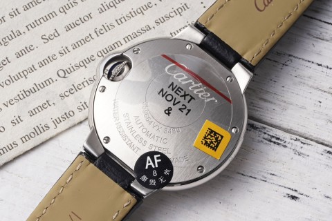 Cartier Ballon Bleu 33mm White Dial Automatic Watch view 8