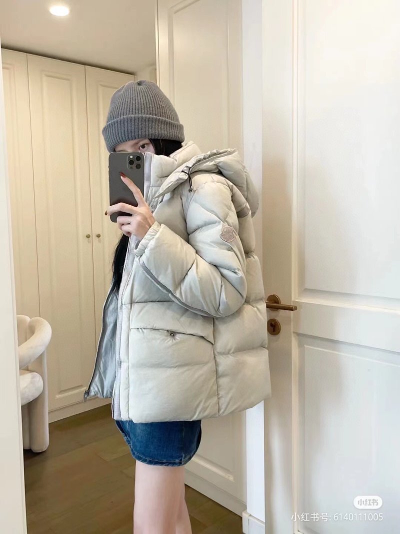 Navy Puffer Down Jacket – Quilted Winter Coat view