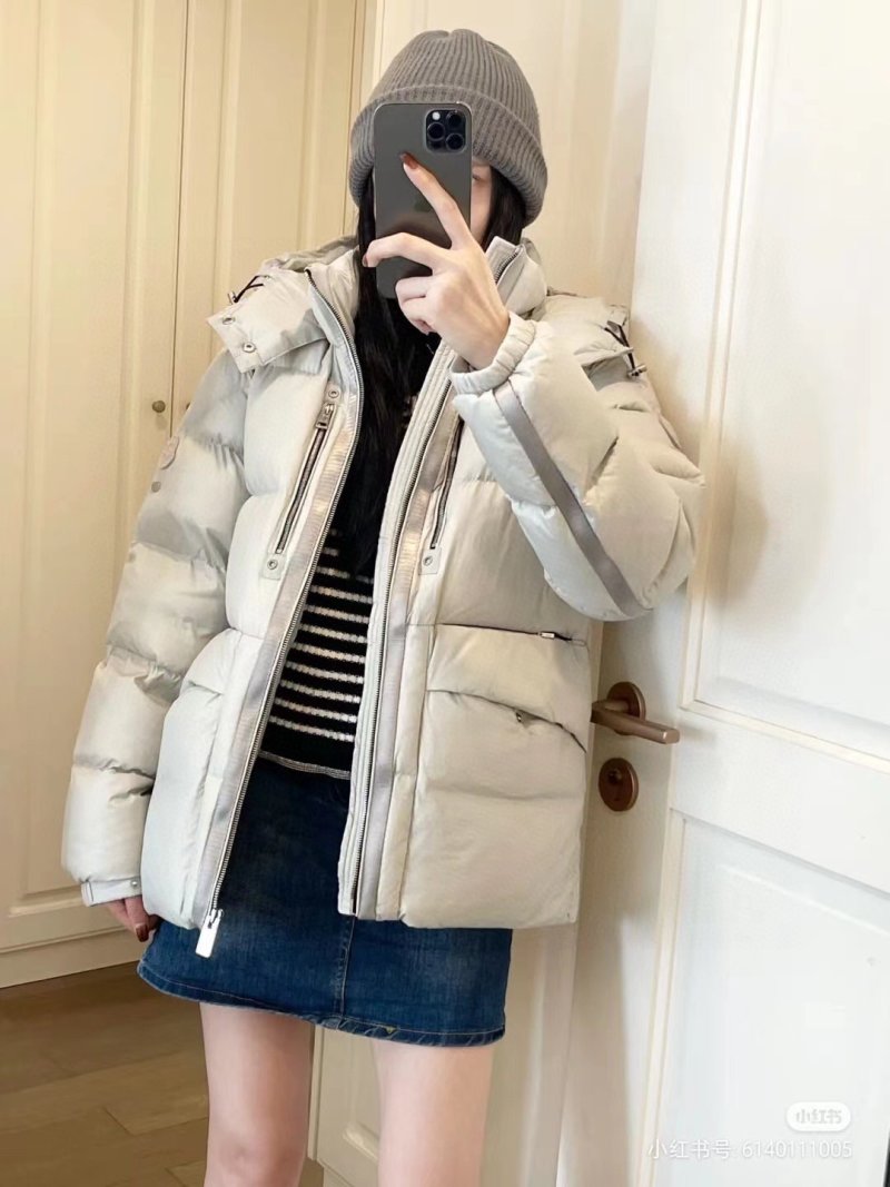 Navy Puffer Down Jacket – Quilted Winter Coat view