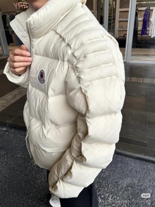 Balenciaga Cream Puffer Down Jacket view 2