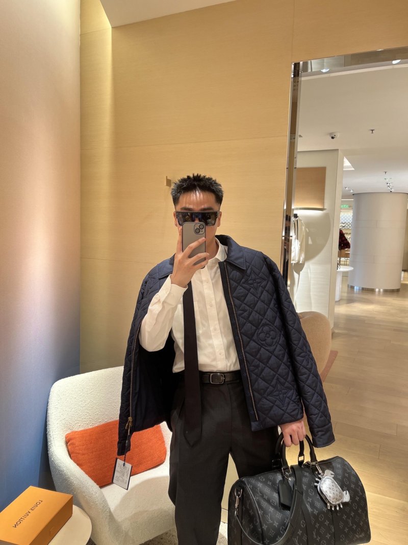 Black Quilted Lightweight Jacket view