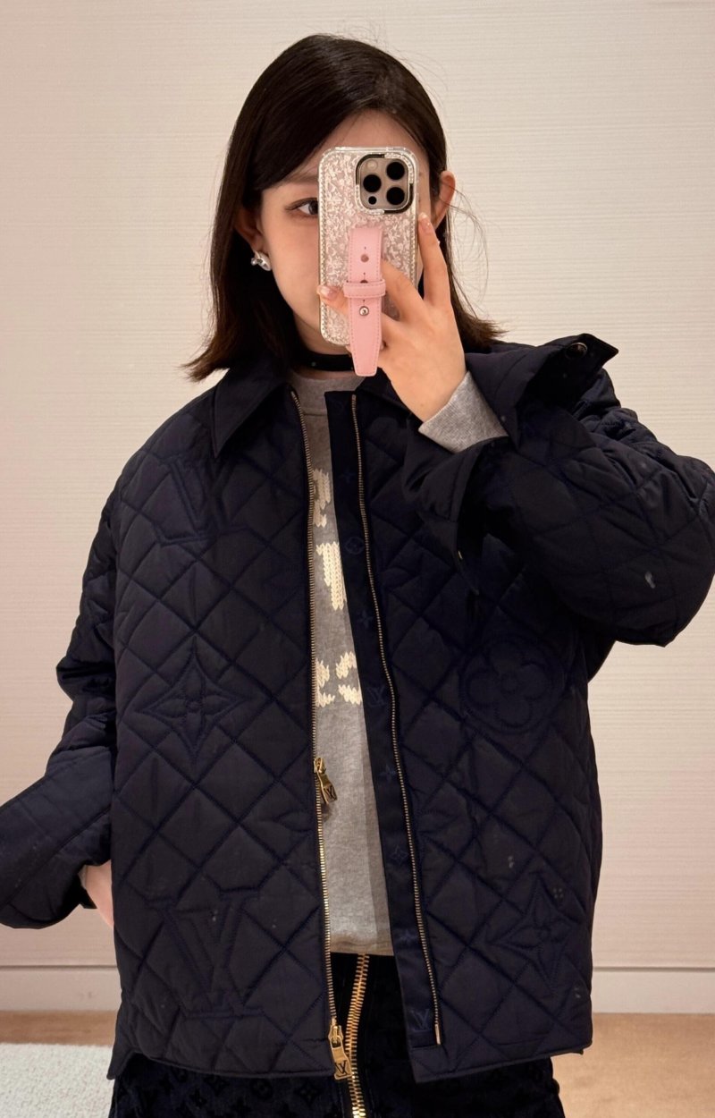 Black Quilted Lightweight Jacket view