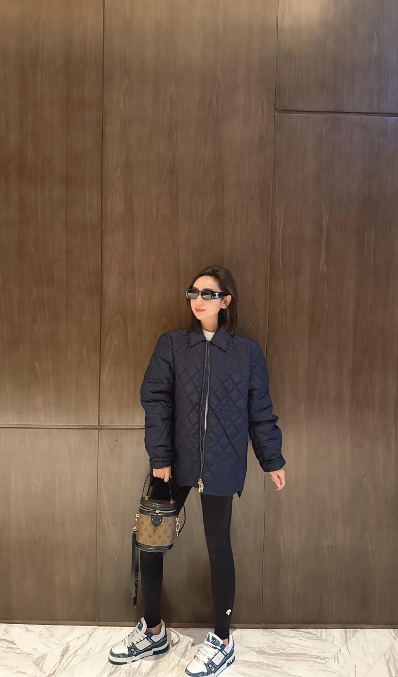 Black Quilted Lightweight Jacket view