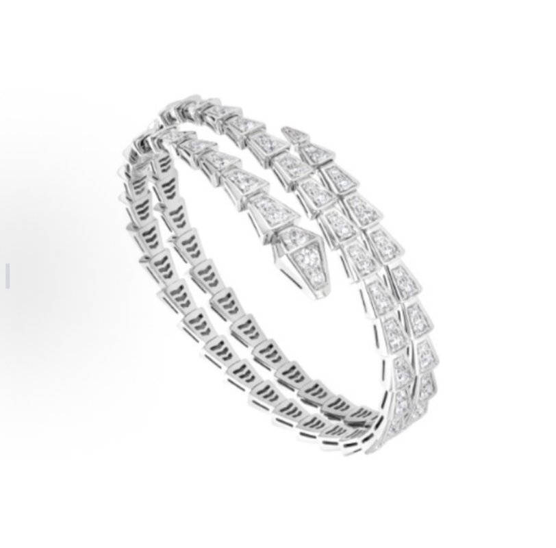 Bulgari Serpenti Diamond White Gold Bracelet