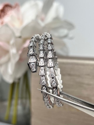 Bulgari Serpenti Diamond White Gold Bracelet view 6