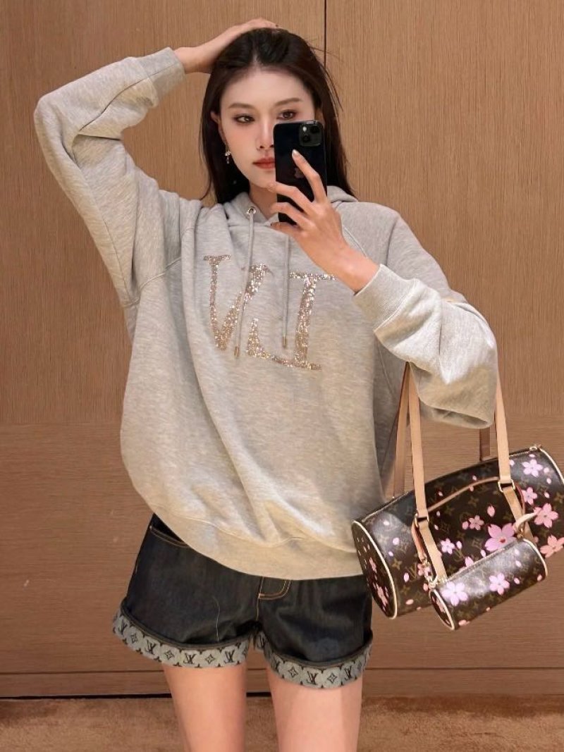 Essentials Cream Oversized Logo Hoodie view