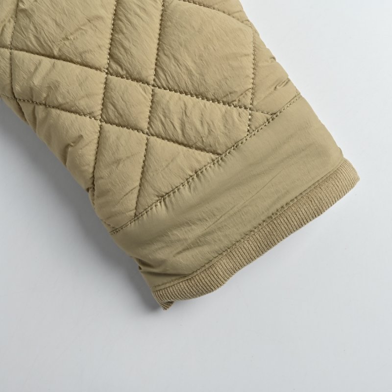 Quilted Puffer Jacket Cream view
