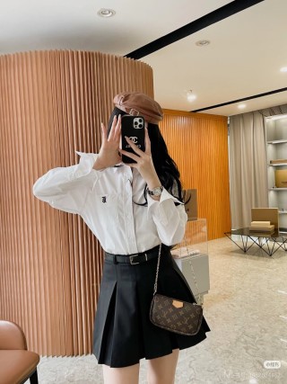 Premium White Oversized Zip Shirt with Chest Pocket view 6
