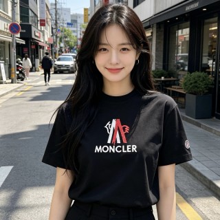 Moncler Logo Print Black T-Shirt view 4