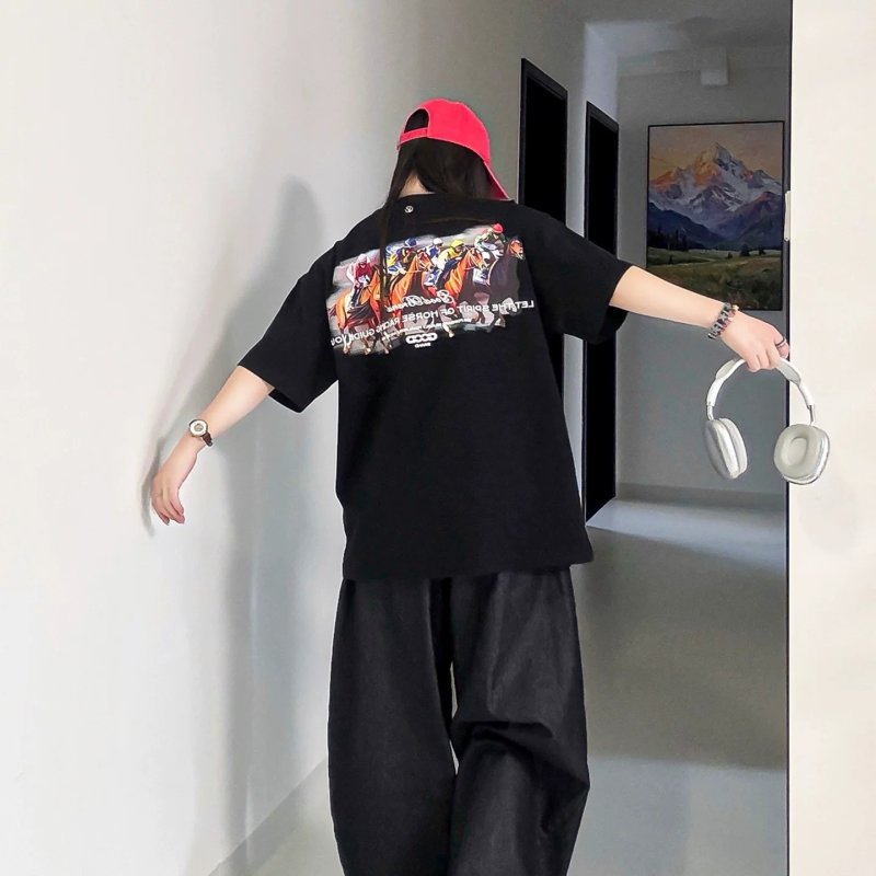 Supreme Brand Black Short Sleeve T-Shirt view