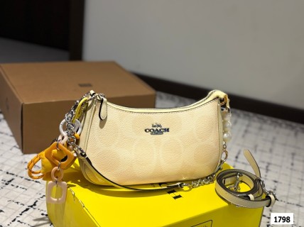 Coach Teri Underarm Bag Light Cream