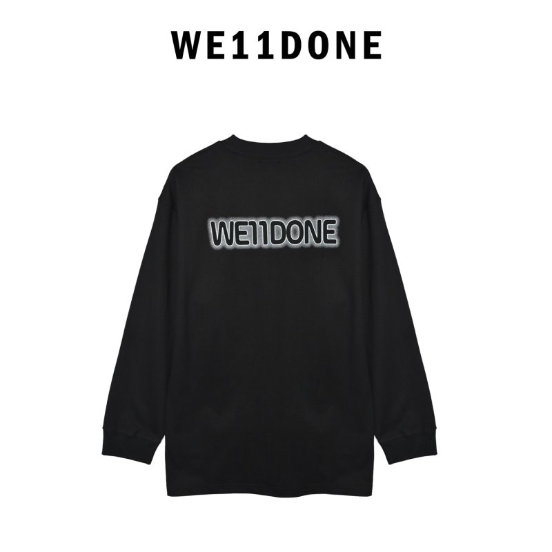 Black Oversized Long Sleeve T-Shirt with White Dog Graphic view