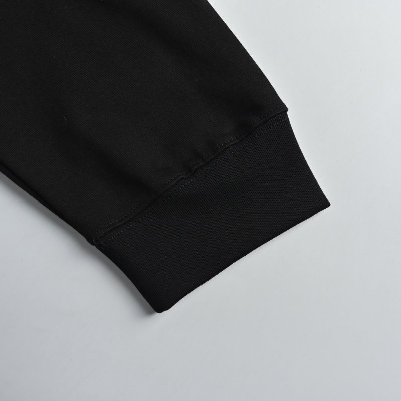 Black Oversized Long Sleeve T-Shirt with White Dog Graphic view