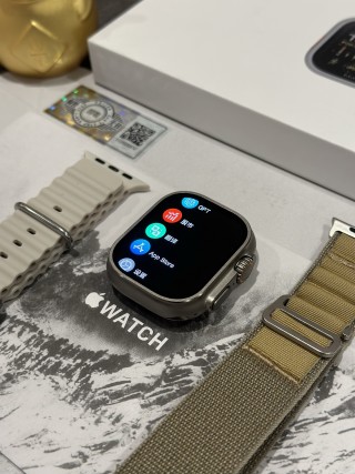 Apple Watch Ultra 2 1:1 Replica - Silver Titanium view 3