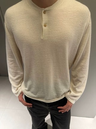 Cream Oversized Knit Sweater view 5