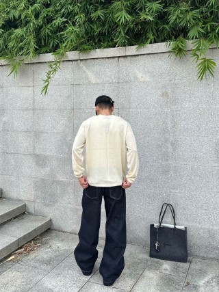 Cream Oversized Knit Sweater view 6