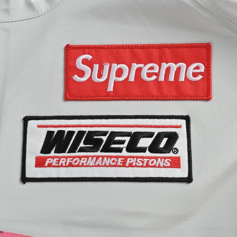 Supreme White Multi-Patch Windbreaker Jacket view