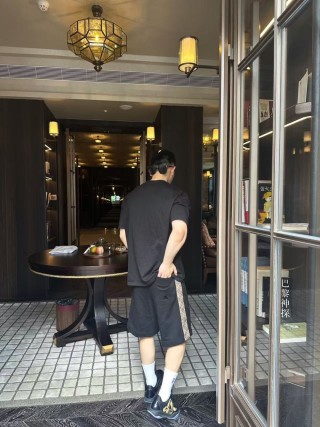 Gucci GG Web Stripe Black Shorts view 3